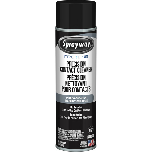 Pro Line Precision Contact Cleaner with Fast Evaporation, Aerosol Can Action Paper