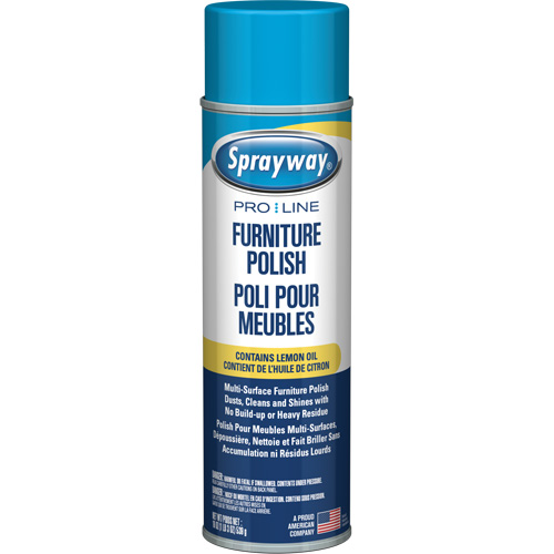 Polissage pour mobilier Pro Line avec huile de citron, 19 oz., Canette a&eacute;rosol Action Paper