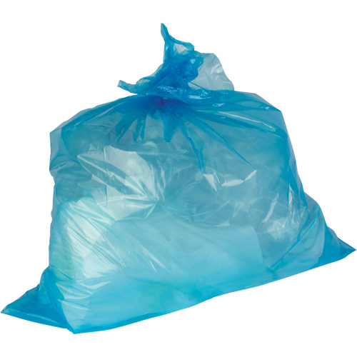 Sacs &agrave; d&eacute;chets de calibre industriel, Fort, 30" la x 38" lo, 0,9 mils, Bleu, Capacit&eacute; 88 L (20 gal.) Action Paper
