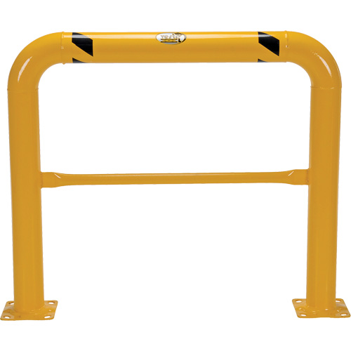 High Profile Machinery Guards, 4' W x 3.5' H, Yellow Action Paper