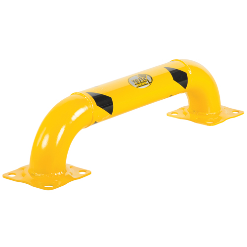 Low Profile Rack Guards, 3' W x 0.75' H, Yellow Action Paper