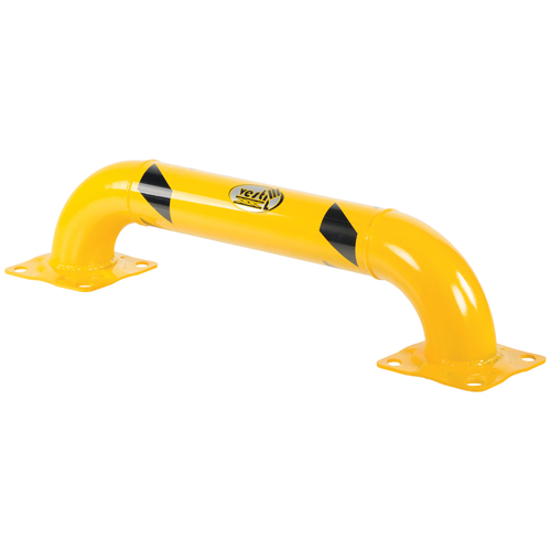 Low Profile Rack Guards, 3' W x 0.75' H, Yellow Action Paper