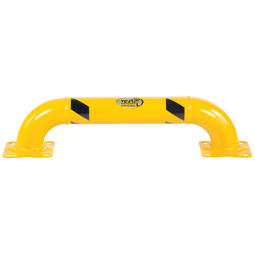 Low Profile Rack Guards, 3' W x 0.75' H, Yellow Action Paper