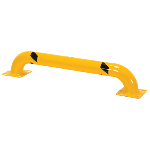 Garde-corps &agrave; profil bas pour rayonnages, 4' la x 0,75' h, Jaune Action Paper