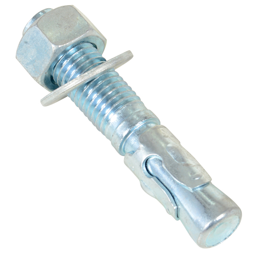 Wedge Bolt Anchor, Zinc Plated, 3/4" x 4-1/4" Action Paper