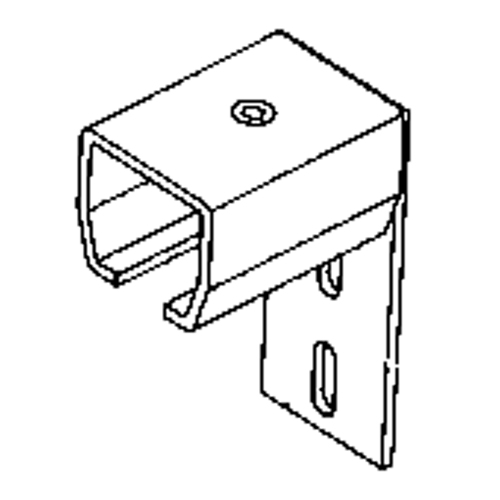 Curtain Partition Wall Mount End Connector Action Paper