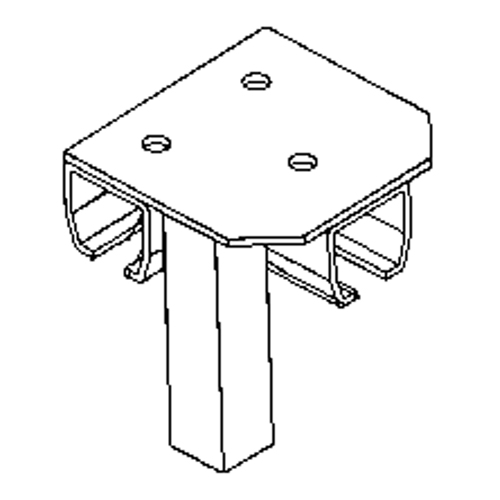 Support de montage au sol pour murs-rideaux Action Paper