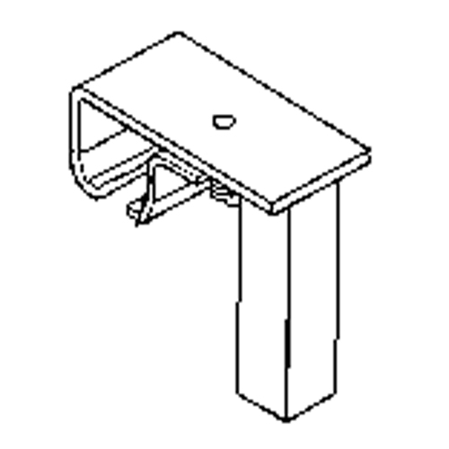 Track Bracket for Floor Support Hardware Action Paper