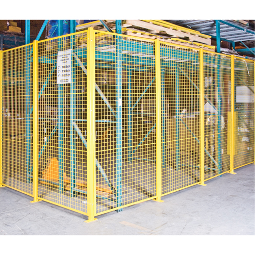 Wire Mesh Partition Components - Universal Posts, 8-1/4' H Action Paper
