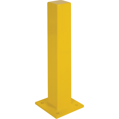 Heavy-Duty Bollards, Steel, 24" H x 4" W, Yellow Action Paper