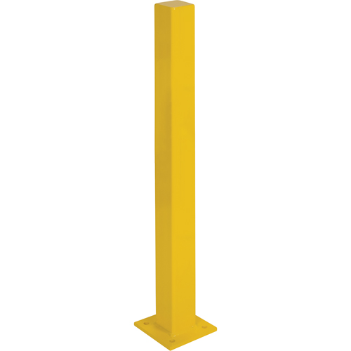 Heavy-Duty Bollards, Steel, 48" H x 4" W, Yellow Action Paper