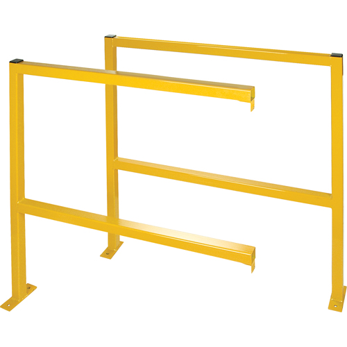 Protecteurs de p&eacute;rim&egrave;tre - Style tubulaire, 48" la x 49-1/2" h, Jaune Action Paper