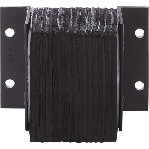 Laminated Dock Bumpers, Horizontal, Rubber, 12" W x 4" D x 12" H Action Paper