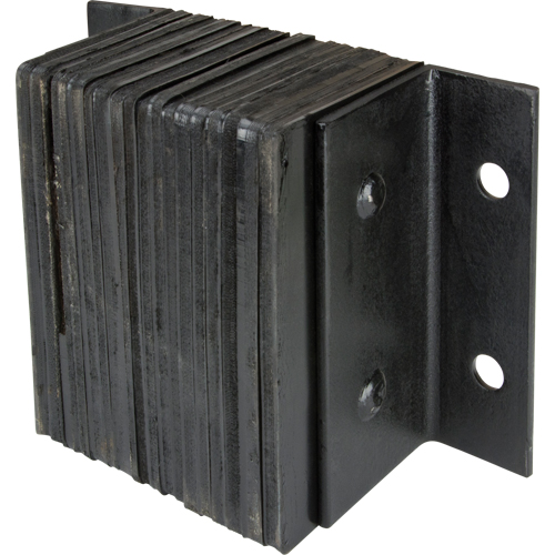 Laminated Dock Bumpers, Horizontal, Rubber, 12" W x 6" D x 10" H Action Paper