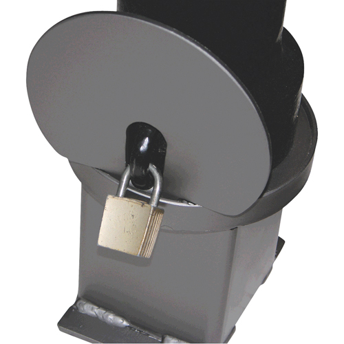 Removable Ornamental Bollards, Steel, 40" H x 4-1/2" W, Black Action Paper