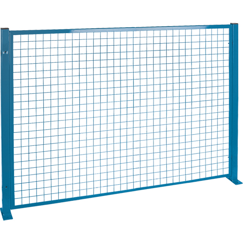 Perimeter Guards - Mesh Style, 4' H x 8' W, Blue Action Paper