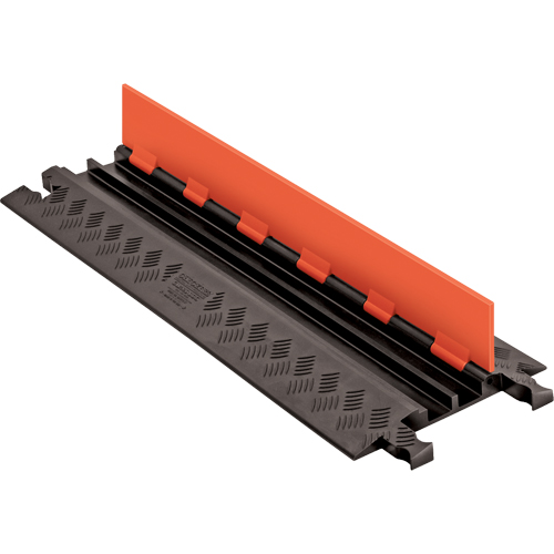 Guard Dog&reg; Low Profile Cable Protector, 2 Channels, 36" L x 11.94" W x 1.25" H Action Paper