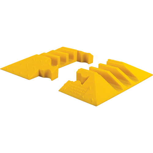 Yellow Jacket&reg; 3-Channel Heavy Duty Cable Protector - End Caps Action Paper