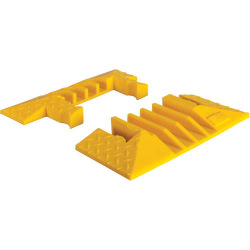 Yellow Jacket&reg; 4-Channel Heavy Duty Cable Protector - End Caps Action Paper