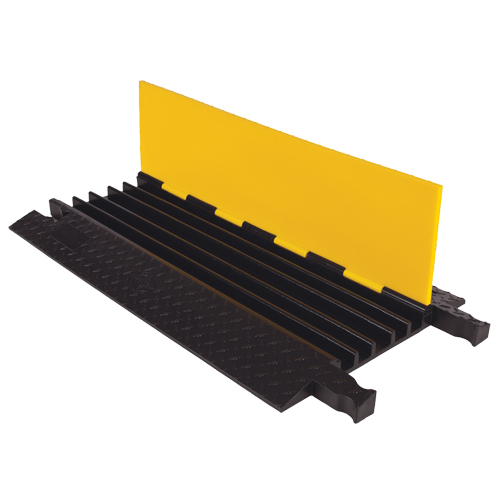 Yellow Jacket&reg; Heavy Duty Cable Protector, 5 Channels, 36" L x 19.75" W x 1.875" H Action Paper