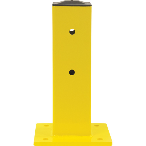 Poteau pour barri&egrave;re de s&eacute;curit&eacute;, Acier, 5" lo x 17" h, Jaune s&eacute;curit&eacute; OSHA Action Paper