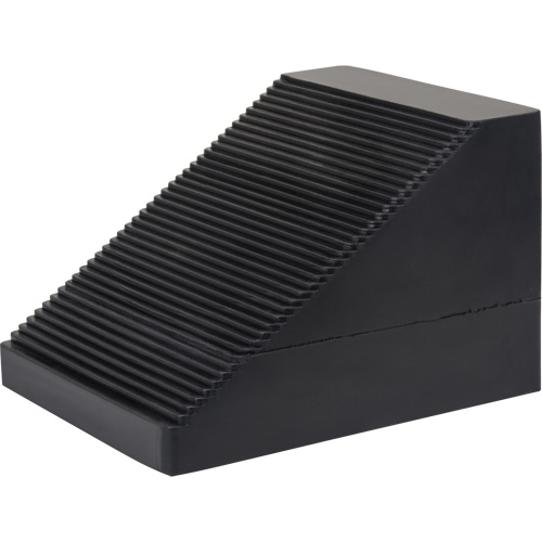 Wheel Chock, 10-5/8" x 8-5/8" x 7", Black Action Paper