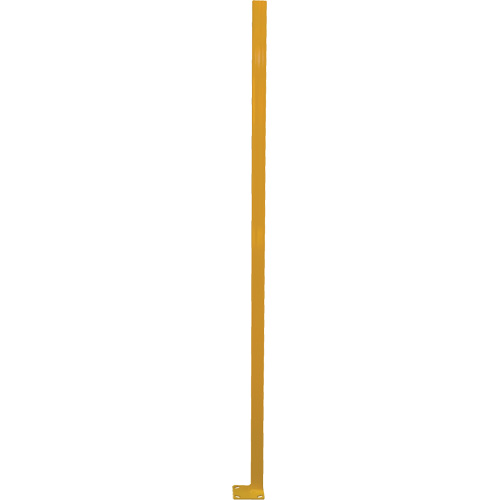 Poteau de protection de coin p&eacute;rim&eacute;trique ajustable, 4" la x 72" h, Jaune Action Paper