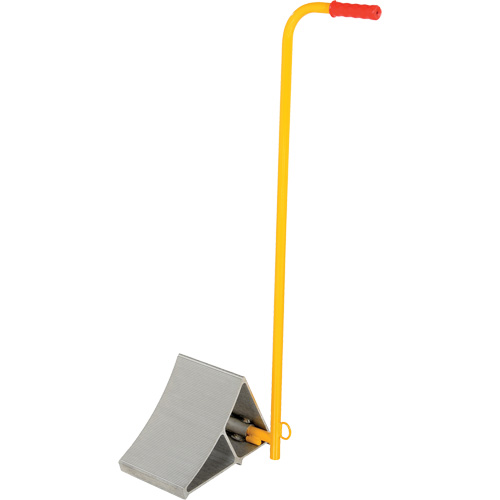 Aluminum Wheel Chock With Handle, 7" W x 11-7/8" D x 7-11/16" H Action Paper