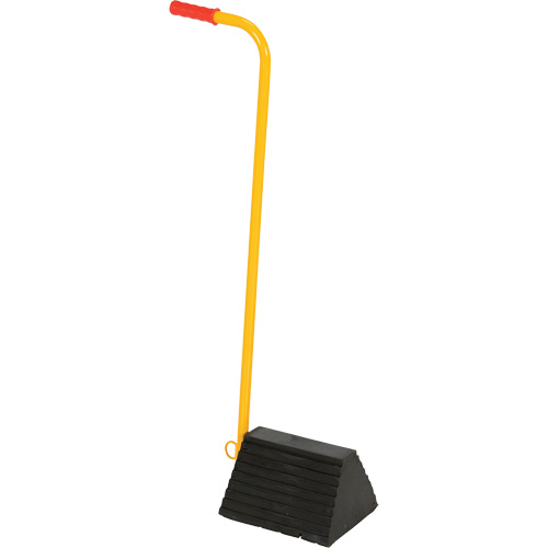 Ergo Handle Wheel Chock, 9-1/4" x 8" x 6", Black Action Paper