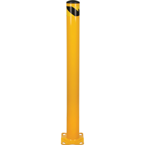 Butoir, Acier, 48" h x 4-1/2" la, Jaune Action Paper