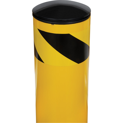 Butoir de s&eacute;curit&eacute;, Acier, 36" h x 5-1/2" la, Jaune Action Paper