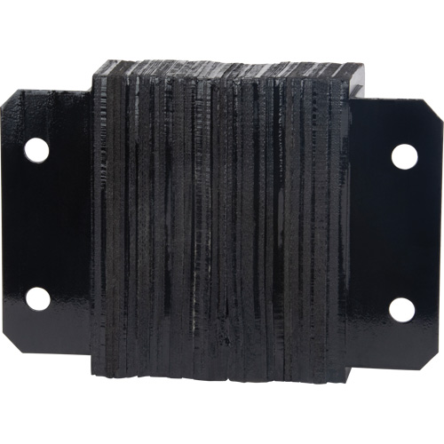 Butoirs de quai lamell&eacute;s, Horizontal, Caoutchouc, 12" la x 4" p x 10" h Action Paper