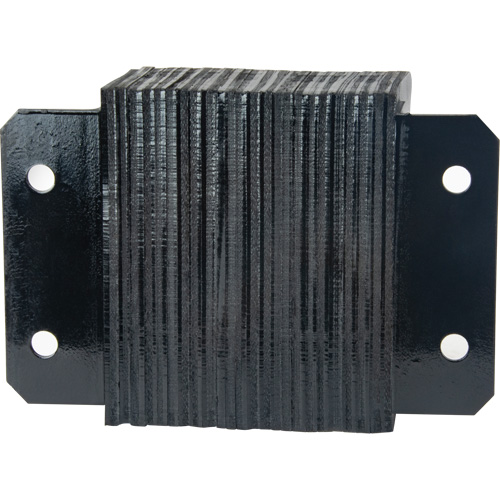 Butoirs de quai lamell&eacute;s, Horizontal, Caoutchouc, 12" la x 6" p x 10" h Action Paper