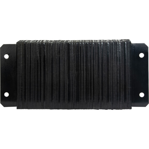 Butoirs de quai lamell&eacute;s, Horizontal, Caoutchouc, 24" la x 4" p x 12" h Action Paper