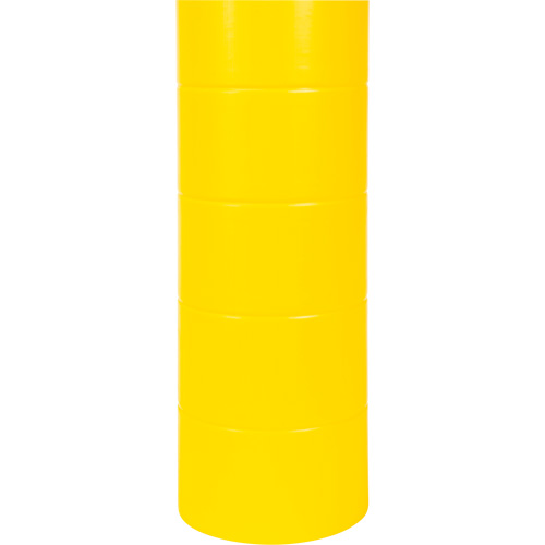 Polyethylene Bollard Cover, 6-5/8" Dia. x 60" L, Red/Yellow Action Paper