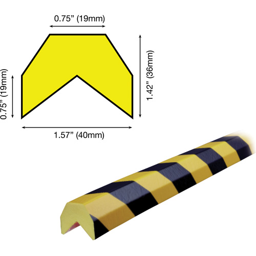 Butoir de protection de coin mod&egrave;le AA 5M Action Paper