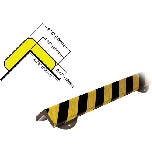 WPK-H+ Profile 1M Corner Protection Bumper Guard Wall Protection Kit Action Paper
