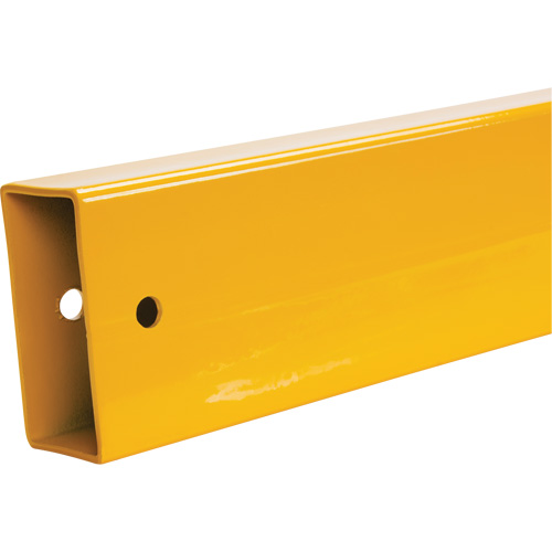 Lift-Out Light-Duty Guard Rail, Steel, 6' L x 4" H, Safety Yellow Action Paper