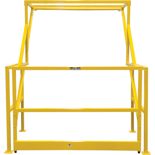 Mezzanine Safety Gate, 70" L x 77" H, 78" Raised, Yellow Action Paper