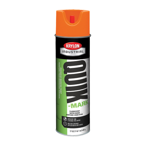 Peinture de marquage industrielle &agrave; base d'eau pour le travail en hauteur Quik-Mark, 17 oz, Canette a&eacute;rosol Action Paper