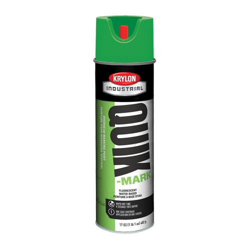 Peinture de marquage industrielle &agrave; base d'eau pour le travail en hauteur Quik-Mark, 17 oz, Canette a&eacute;rosol Action Paper