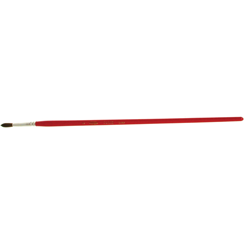 Round Marking Paint Brush, 5/32" Brush Width, Camel Hair, Wood Handle Action Paper