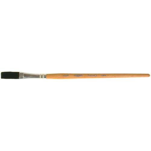 One Stroke Paint Brush, 3/8" Brush Width, Ox Hair, Wood Handle Action Paper