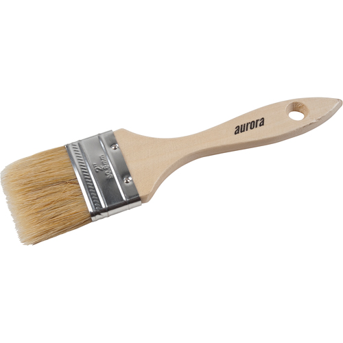 Pinceaux s&eacute;rie AP200, Soie blanche, Manche Bois, Largeur de 2" Action Paper