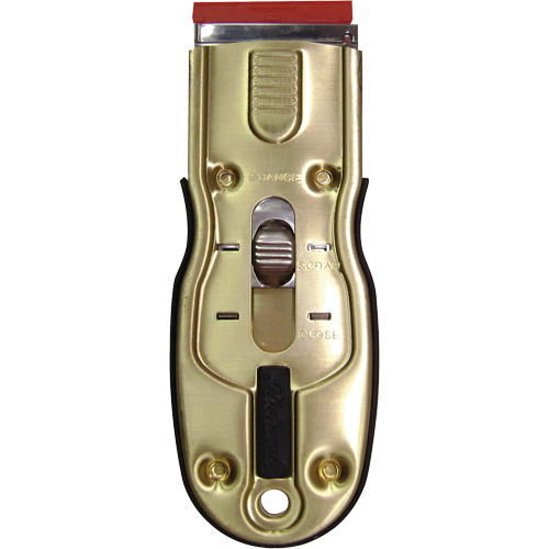 Ergo-Grip Razor Scraper with Plastic Blade Action Paper