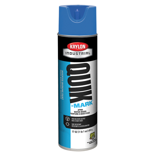 Peinture de marquage industrielle invers&eacute;e &agrave; base d'eau Quik-Mark, 17 oz, Canette a&eacute;rosol Action Paper