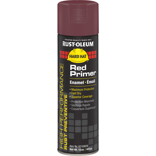 V2100 System Enamel Spray Primer, Red, Matte, 15 oz., Aerosol Can Action Paper