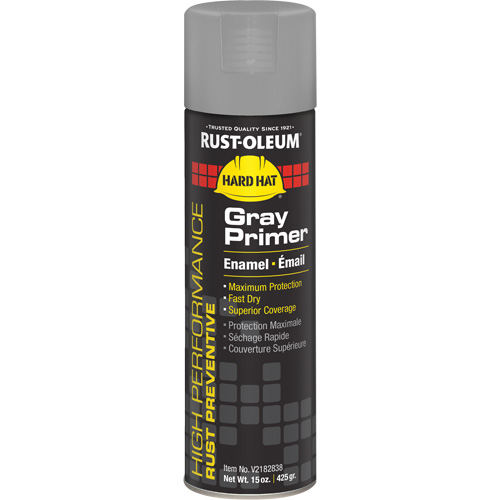 V2100 System Enamel Spray Primer, Gray, Matte, 15 oz., Aerosol Can Action Paper