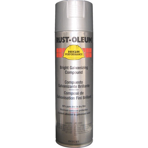 Bright Galvanizing Compound Spray, Aerosol Can Action Paper