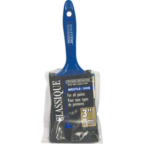 Classic Paint Brush, Bristle, Plastic Handle, 3" Width Action Paper